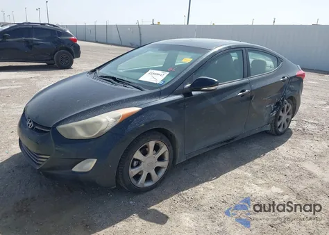 2013 Hyundai Elantra Limited from USA, damaged, VIN KMHDH4AE7DU605526